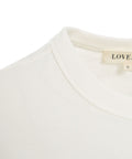 T-shirt con logo ricamato #bianco