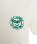 T-shirt con logo ricamato #bianco