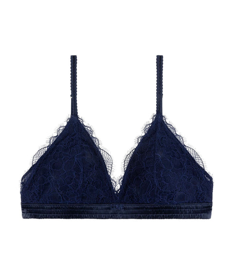 Bralette imbottita in pizzo 'Darling' #blu