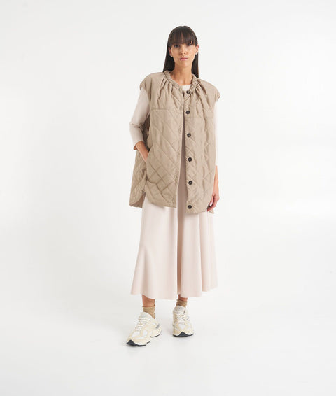 Gilet trapuntato #beige