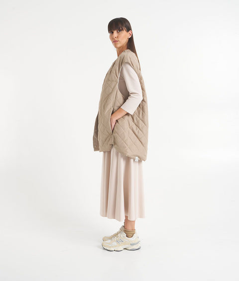 Gilet trapuntato #beige