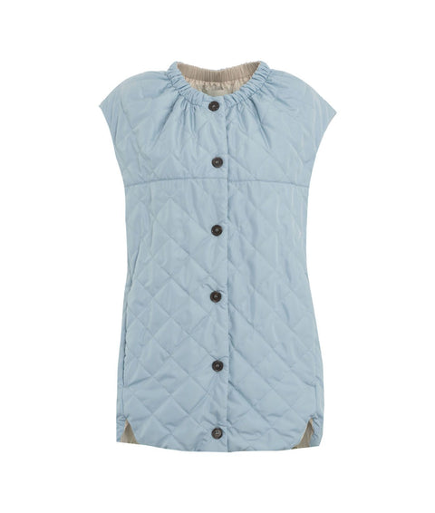 Gilet trapuntato #blu