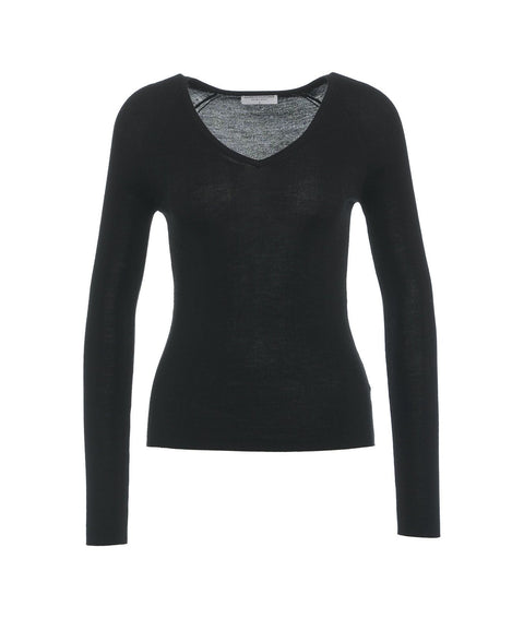 Maglione in misto lana merino #nero