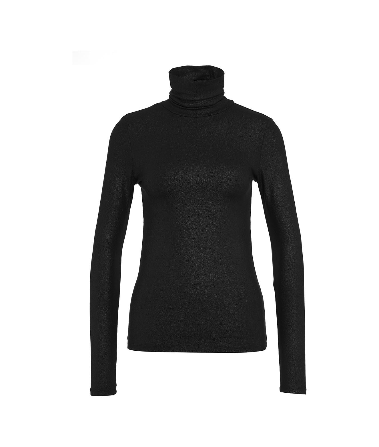 Majestic Filatures Turtleneck sweater in viscose Black Woman MAXIMILIAN