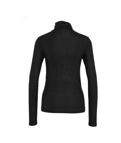 Maglione dolcevita in viscosa #nero