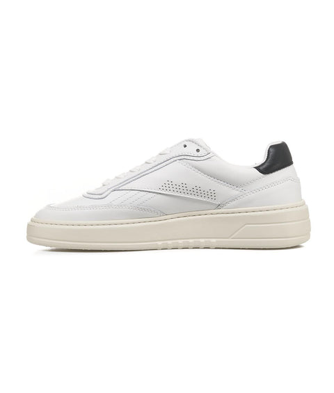 Sneakers in pelle liscia #bianco