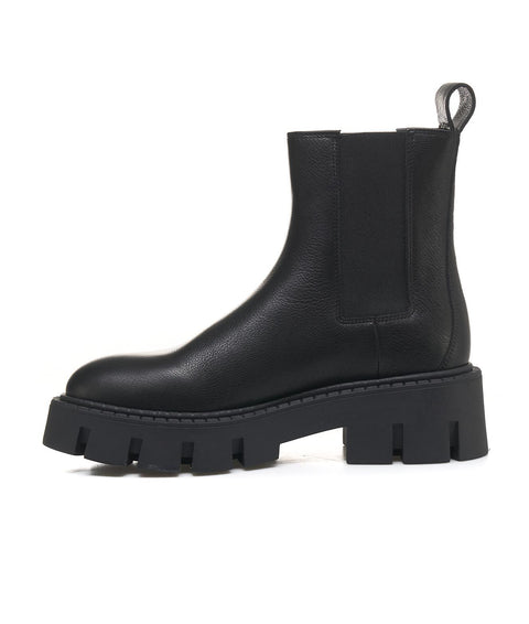 Chelsea boots in pelle liscia #nero