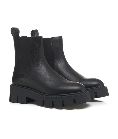 Chelsea boots in pelle liscia #nero