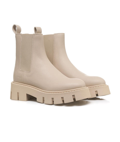 Chelsea boots in pelle liscia #beige