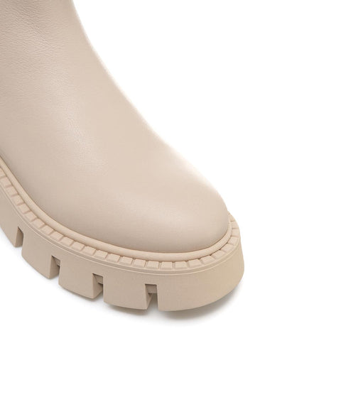 Chelsea boots in pelle liscia #beige