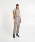 Pantalone in lana vergine 'Daisy' #beige