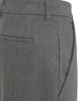 Pantaloni palazzo in misto lana vergine #grigio