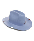 Cappello 'Texano' con ricamo #blu