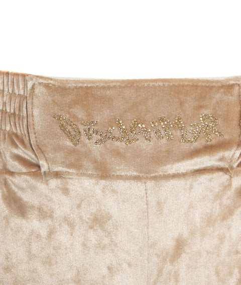 Pantalone cargo in velluto #beige