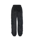 Pantalone cargo in velluto #nero