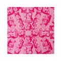 Foulard di seta con stampa logo #pink