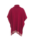 Poncho in maglia con logo #rosso