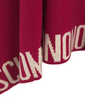 Poncho in maglia con logo #rosso