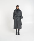 Cappotto trench in lana 'Zeva-HB' #nero