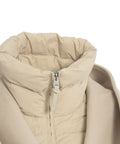 Cappotto in lana con inserto 'Shia-SLB' #beige