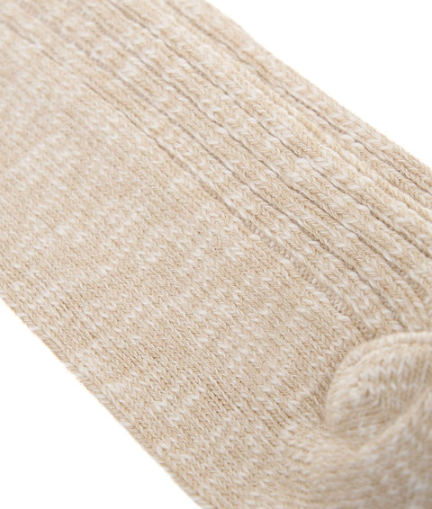 Calze lunghe in misto cotone #beige