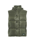 Gilet in piuma d'oca trapuntato #verde