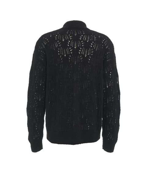 Cardigan in maglia #nero