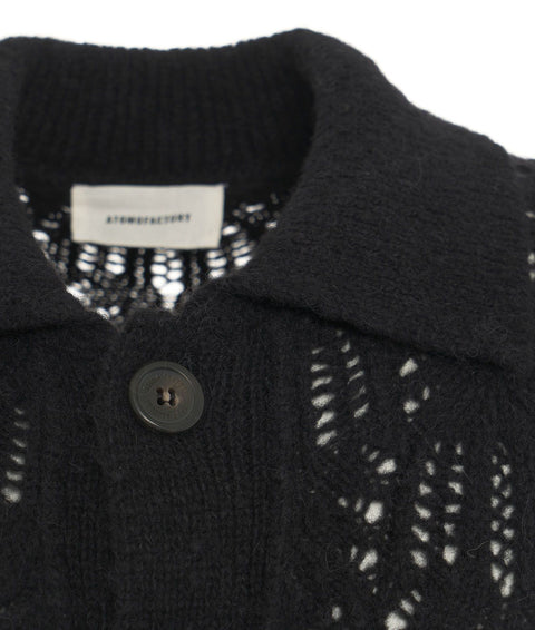 Cardigan in maglia #nero