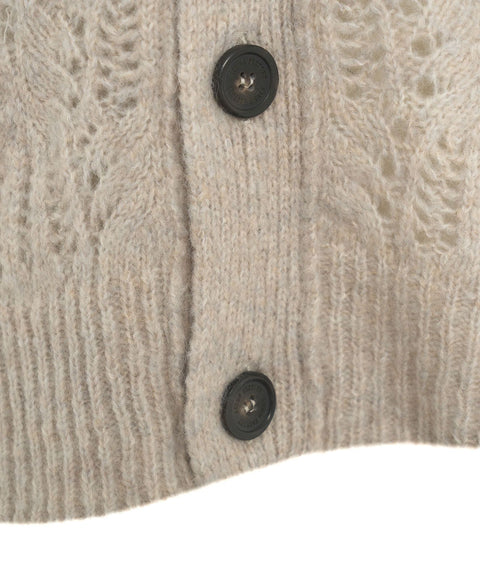 Cardigan in maglia #grigio