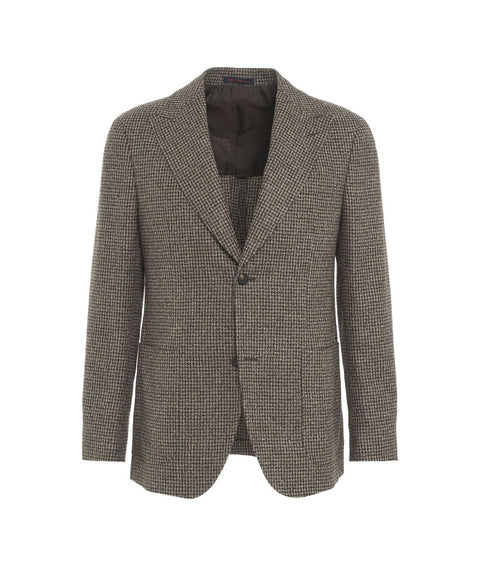 Blazer pied de poule 'Nuvola' #marrone