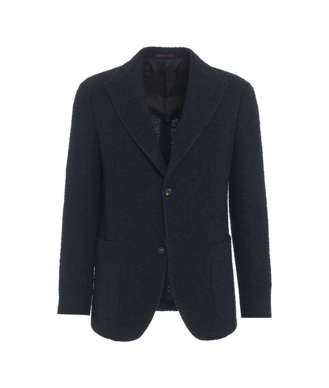 Blazer in boucle 'Nuvola' #blu