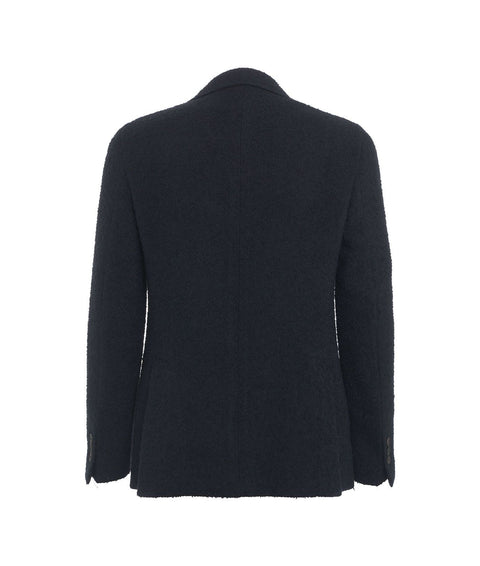 Blazer in boucle 'Nuvola' #blu