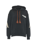 Hoodie con stampa sul retro #nero