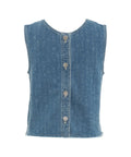 Top in denim 'Madine' #blu