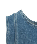 Top in denim 'Madine' #blu