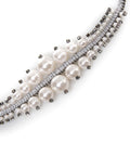 Choker con perle e strass #argento