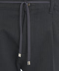 Pantaloni chino 'Mitte' in misto lana vergine #blu