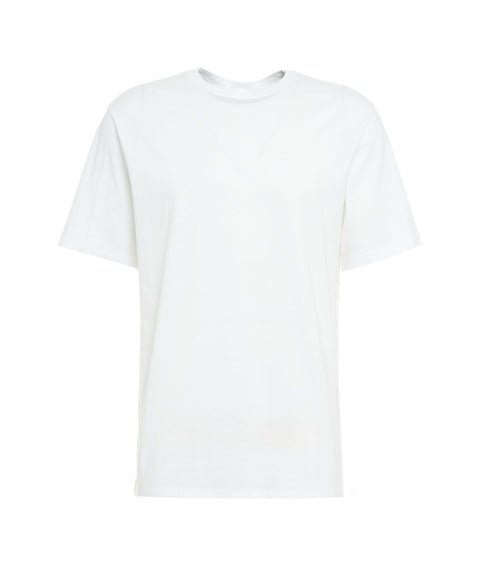 T-shirt in jersey di cotone #bianco