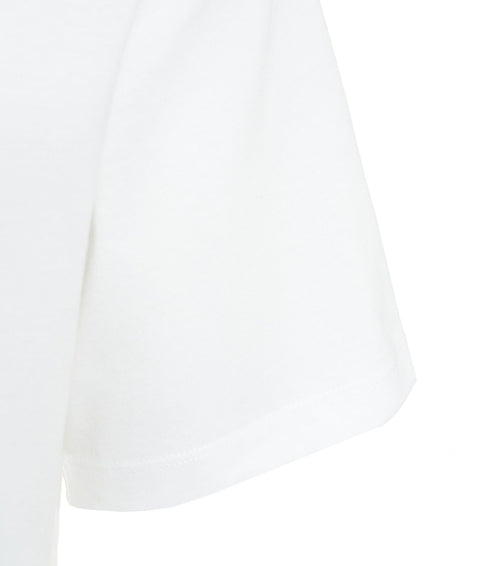 T-shirt in jersey di cotone #bianco