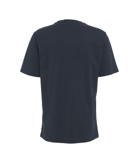 T-shirt in jersey di cotone #blu