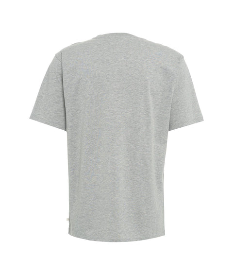 T-shirt in jersey di cotone #grigio