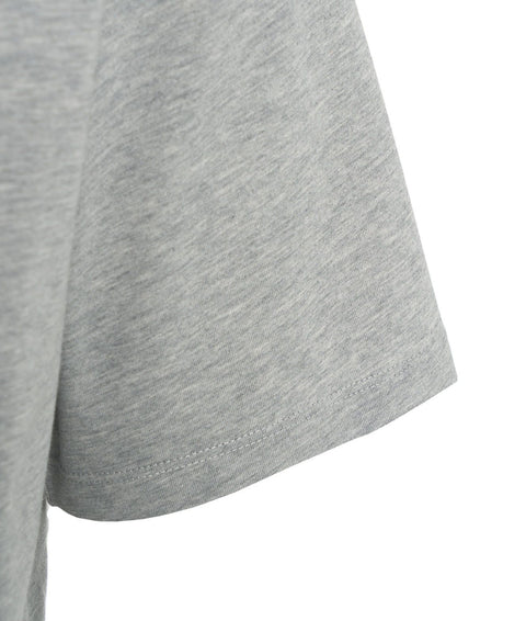 T-shirt in jersey di cotone #grigio