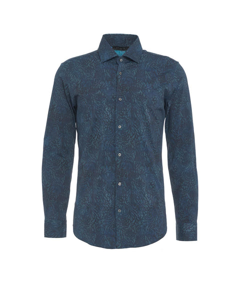 Camicia in tessuto active #blu