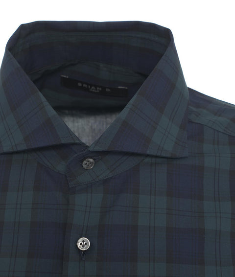 Camicia a quadri in cotone #verde