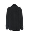 Cardigan oversize in maglia grossa #nero