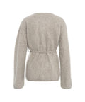 Soffice cardigan in cachemire #grigio