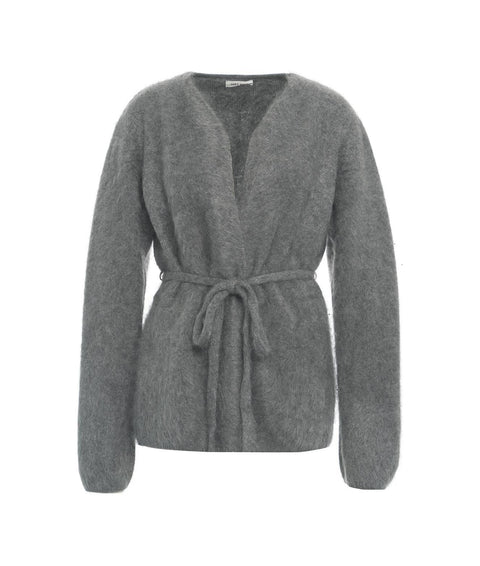 Soffice cardigan in cachemire #grigio