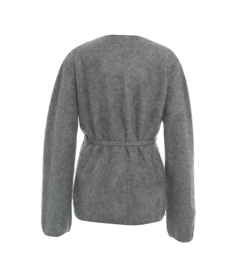 Soffice cardigan in cachemire #grigio