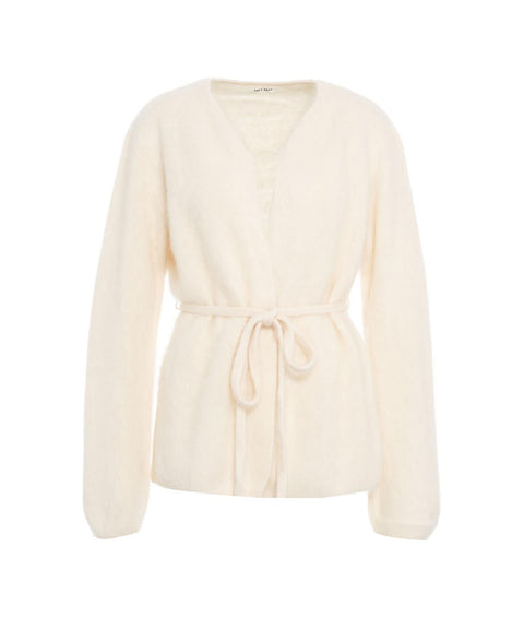 Soffice cardigan in cachemire #bianco