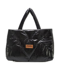 Borsa a spalla lucida #nero